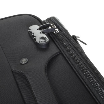 Troler Mediu Extensibil 68x41x30 cm Diplomat, Poliester, Cifru, ZC208, Negru - Img 3