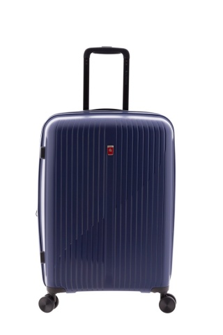 Troler mediu extensibil Gladiator Calypso, polipropilena, cifru TSA, 63 cm, bleumarin