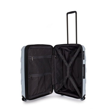 Troler Mediu Extensibil Stratic M Straw Plus - 66 cm Albastru Deschis - Img 2