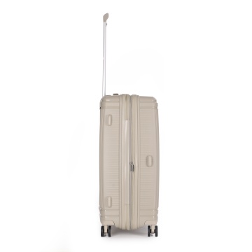 Troler Mediu extensibil Stratic M Straw T, 67x46.5x27.5 cm, Bej - Img 6