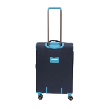 Troler mediu Lamonza Ultralight, 69x42x26 cm, 3.22 kg, expandabil 30%, Albastru inchis / Turcoaz - Img 7