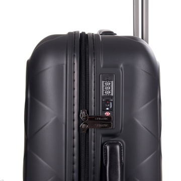Troler Mediu Policarbonat/Piele Naturala Stratic Leather and More M - 66 cm Negru - Img 8
