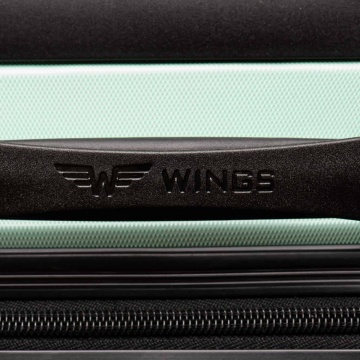 Troler Mediu WINGS ABS 4 Roti AT01- 66 cm Galben Mustar - Img 4