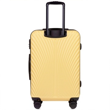 Troler mediu Wings Swan, ABS, 4 roti, cifru, 65.5 cm, galben deschis - Img 6