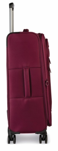 Troler mediu Worldpack Bern F10508, 68x42x27 cm, bagaj de cală, poliester, cifru TSA, 4 roți duble, grena - Img 7