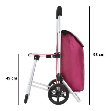 Carucior Cumparaturi cu Scaun Shop&Relax CRUISER 604351 Fuchsia - Img 8
