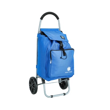 Carucior cumparaturi Madisson SW42028, 55L, 2 roti, buzunar termoizolant, albastru - Img 14