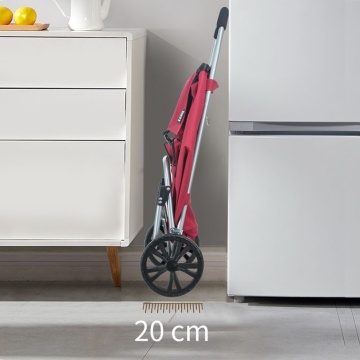 Carucior cumparaturi Madisson SW42028, 55L, 2 roti, buzunar termoizolant, grena - Img 10