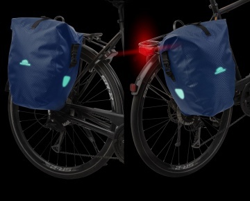 Geanta Bicicleta Material Tarpaulin Dutch Mountains Carbon 604385 Albastru - Img 10