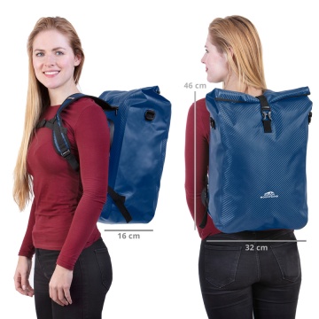Geanta Bicicleta, Tip Rucsac, Material Tarpaulin, Dutch Mountains, Carbon, 604387, Albastru - Img 11