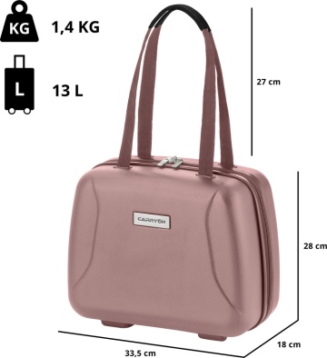 Geanta Cosmetice Policarbonat CarryOn Skyhopper 502513 Rose - Img 4