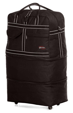 Geanta de voiaj cu role EXTENSIBILA Benzi BZ 2384 - 53W Negru - Img 2