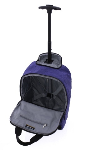 Geanta de voiaj cu role, Wizz Air/Ryanair, Nylon/Poliester, Origami, MV 24648 - 40 cm, Albastru - Img 2