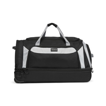 Geanta de voiaj cu role XL TravelZ, 2 compartimente, poliester, 72 cm, negru - Img 5