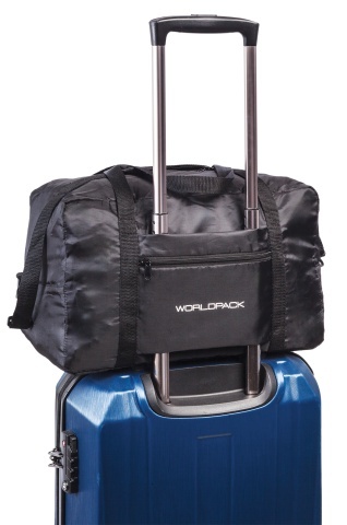 Geanta de voiaj pliabila pentru Wizz Air/Ryanair , Worldpack, F10464, 40 cm, Negru - Img 4