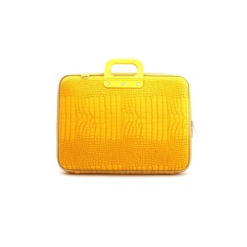 Geanta lux business laptop 17" Cocco-Galben