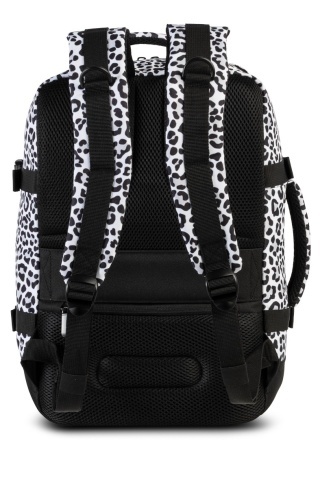 Rucsac avion 40x25x20 cm, Wizz Air/Ryanair, poliester, 20 L, cabin PRO small, Bestway, F40290-R, alb/negru - Img 6