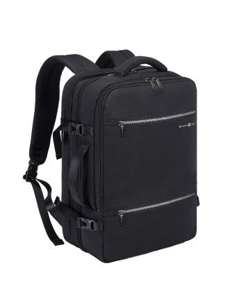 Rucsac Calatorie, Extensibil, Poliester 1680D, Laptop 17", Port USB, Snowball, SW22143, Negru - Img 10