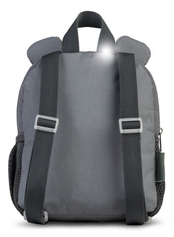 Rucsac copii Fabrizio F20689, 21x24x13 cm, poliester, model urs, gri - Img 4