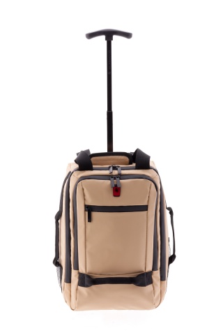 Rucsac cu role 40x25x20 cm, Wizz Air/Ryanair, PVC impermeabil, Gladiator Polar, MG 3958, 14", Bej, RESIGILAT - Img 16