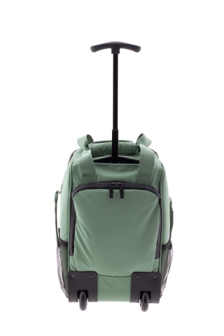 Rucsac cu role 40x25x20 cm, Wizz Air/Ryanair, PVC impermeabil, Gladiator Polar, MG 3958, 14", Verde - Img 5