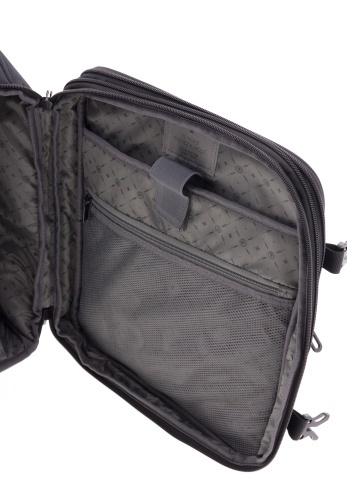 Rucsac cu role 40x30x20/23 cm extensibil, bagaj de mână Wizz Air/Ryanair, 24/28L, poliester hidrofug, 15 inch, Gladiator Loop, negru - Img 3