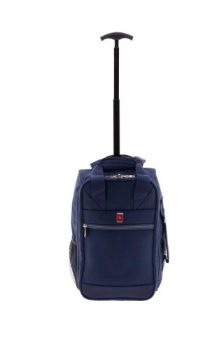 Rucsac cu role pentru Ryanair/Wizz Air Gladiator Metro, bagaj de mână 40x25x20 cm, poliester, MG 2158, laptop 14", albastru