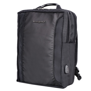 Rucsac laptop 15.6", Wizz Air/Ryanair, Snowball, SW22107, poliester 1680D, port USB, negru