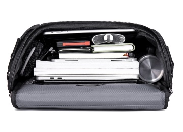 Rucsac laptop 17" Snowball SW22102, poliester impermeabil, buzunar termoizolant, negru - Img 4