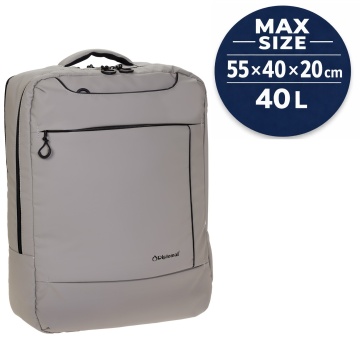 Rucsac mare de călătorie Diplomat, 55x40x20 cm, 40 L, poliester impermeabil, 1 kg, 17 inch, BF211, bej