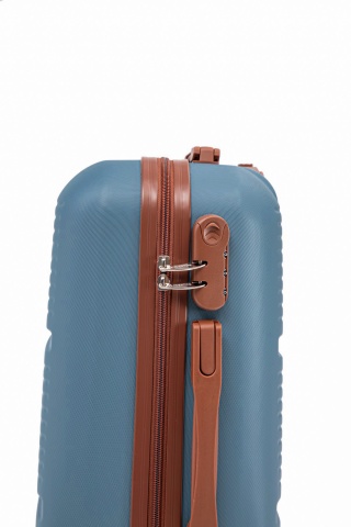 Set Trolere Aventor, ABS, Cifru, 4 Roți Duble 360°, AV107, 3 Piese, Albastru - Img 5