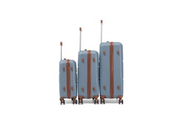 Set Trolere Aventor, ABS, Cifru, 4 Roți Duble 360°, AV107, 3 Piese, Albastru - Img 15