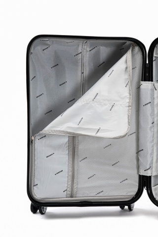 Set trolere Aventor, Polipropilenă, Cifru TSA, 4 Roți Duble 360°, AV109, 4 Piese, Negru - Img 4