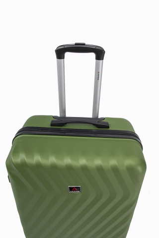 Set trolere Aventor, Polipropilenă, Cifru TSA, 4 Roți Duble 360°, AV109, 4 Piese, Verde - Img 15