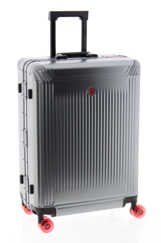 Set Trolere din Aluminiu Gladiator Luma, 1 Bagaj de Cabină si 2 Bagaje de Cală, 4 Roți Duble, TSA, Antracit - Img 9