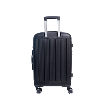 Set trolere extensibile Aventor AV101, 1 bagaj de cabina si 2 de cala, +20% capacitate, fermoar antifurt, polipropilena, cifru TSA, negru - Img 10