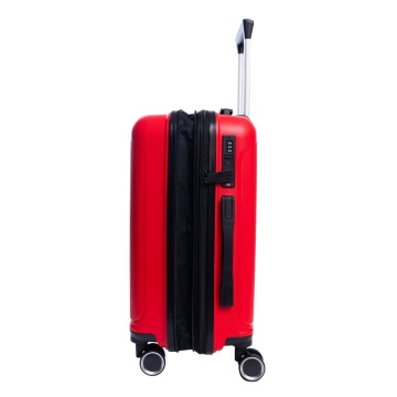 Set trolere extensibile Aventor AV101, 1 bagaj de cabina si 2 de cala, +20% capacitate, fermoar antifurt, polipropilena, cifru TSA, rosu - Img 16