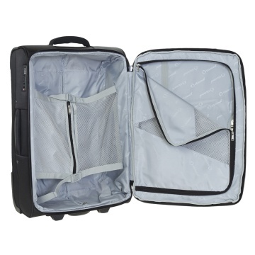 Set trolere Extensibile Diplomat, Poliester, Cifru TSA, 2 Roți, ZC 6100, Negru - Img 2