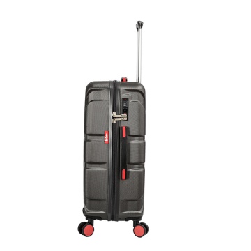 Set Trolere Lee Cooper London, ABS, 4 Roti Duble, Cifru, 3 Piese, Antracit - Img 10