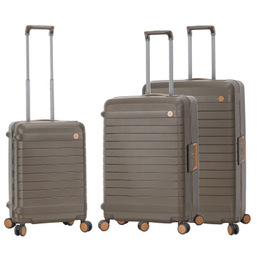 Set Trolere Snowball, 3 Piese, 100% Polipropilenă, Închidere Clapetă, SW57203, Maro