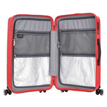 Set trolere Snowball SW47203, polipropilena, fermoar antifurt, cifru TSA, 4 roti duble, 3 piese, rosu - Img 2