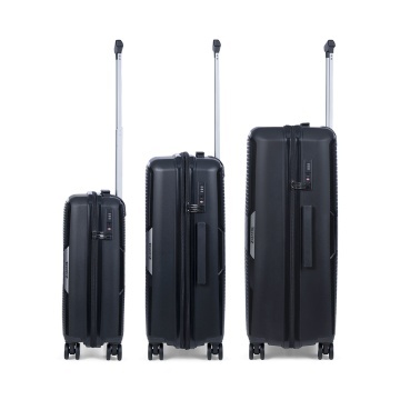 Set trolere TravelZ Swinger, polipropilena, cifru TSA, 4 roti duble, 3 piese, negru - Img 4
