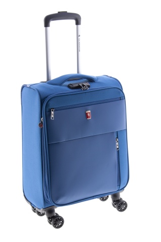Troler Cabina, 4 Roti Duble, Nylon, Gladiator, Arctic, MG 3710 - 55 cm, Albastru