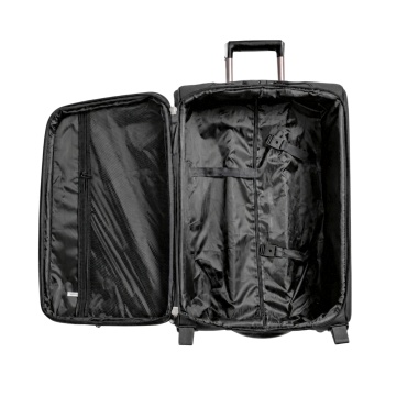 Troler Cabină Extensibil 52x36x20 cm Rowex Prime, Poliester, Cifru, Negru - Img 2
