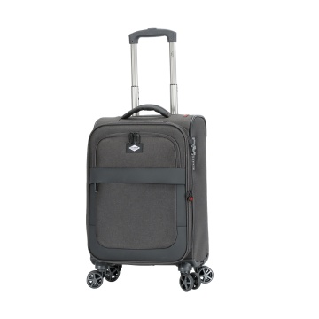 Troler Cabină Extensibil 55x35x20 cm Lee Cooper, Poliester, 4 Roti Duble, LC33503, Antracit