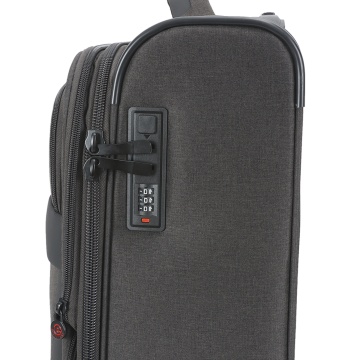 Troler Cabină Extensibil 55x35x20 cm Lee Cooper, Poliester, 4 Roti Duble, LC33503, Antracit - Img 11