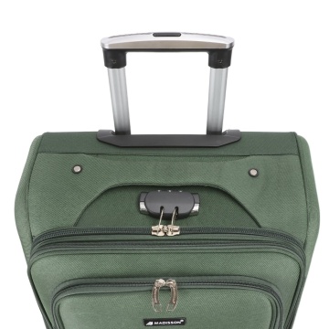 Troler Cabină Extensibil 55x35x23 cm, Poliester, Cifru, Madisson,SW66204, Maro - Img 8