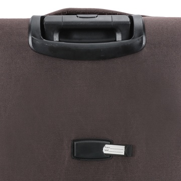 Troler cabină extensibil Madisson, 55x35x20/25 cm, poliester, 4 roți duble, cifru, SW55104, maro - Img 12