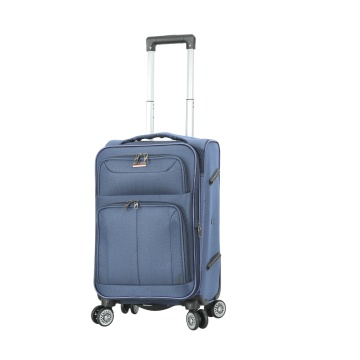Troler cabină extensibil Madisson, 55x35x20/25 cm, poliester, 4 roți duble, cifru, SW55104, bleumarin - Img 18