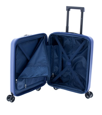 Troler Cabina Extensibil, Policarbonat, Comp. Laptop 15", Cifru TSA, Gladiator, Nomadtec, MG 3210 - 55 cm, Bleumarin - Img 3
